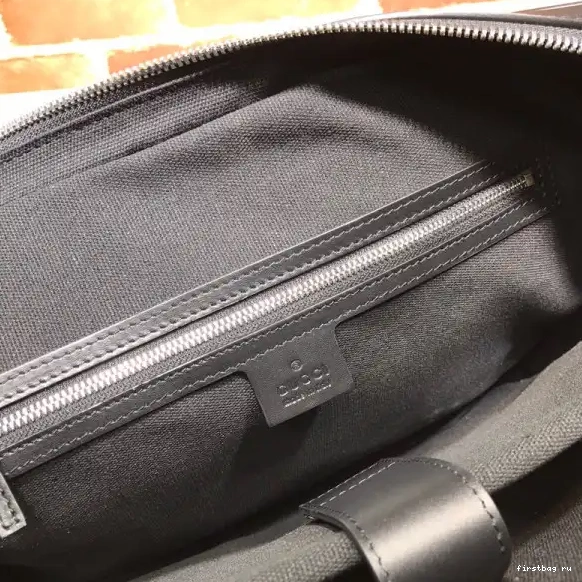 First bag ru GUCCI Black GG briefcase 0613